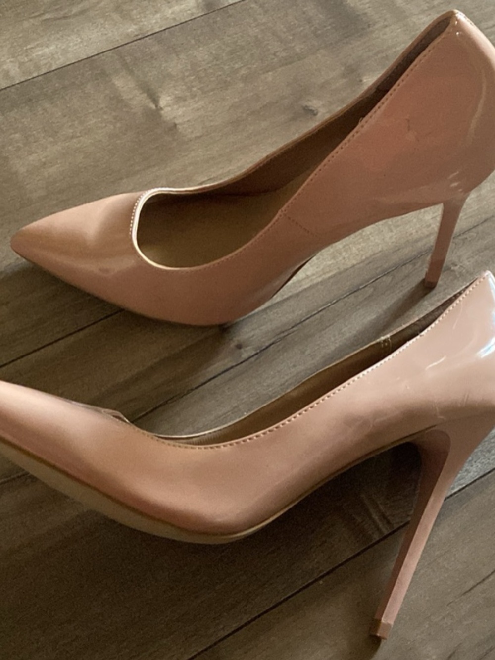 Madden Girl Nude Patent Pumps